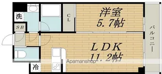 グランカーサ新大阪SOUTH【813号室】の間取り