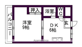 ヴィラローツェ【3階】の間取り