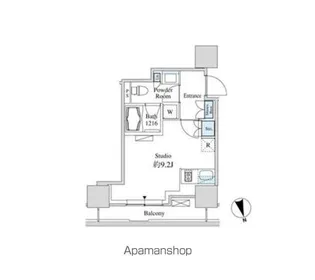 ベルファース芝浦タワー【4階】の間取り