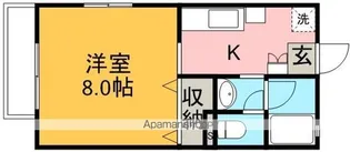 ジュネス元町【2階】の間取り