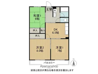 南原ハイツ【303号室】の間取り