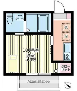 シャトーライフ横浜Ⅰ【1階】の間取り