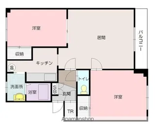 サライ【302号室】の間取り