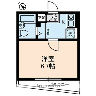 フラットエイト【2階】の間取り