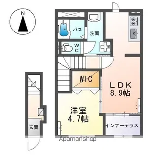 シャネーロ・プラム【2階】の間取り