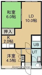 2LDKの間取り画像