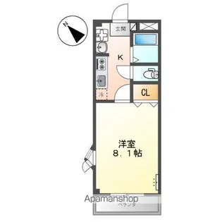 アメニティハイツ【2階】の間取り