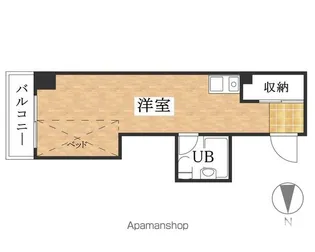 ヴィラカレッジウエスト【209号室】の間取り