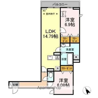 アヴァンス堀切【2階】の間取り