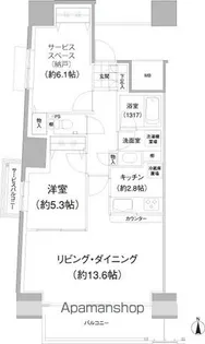 東京都武蔵野市境1丁目【マンション】の間取り