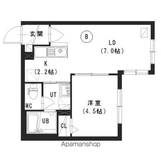 ビヨンド麻生【3階】の間取り