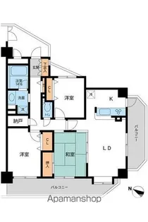グラディート久米川【4階】の間取り