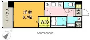 エンクレスト博多LIBERTY【2階】の間取り
