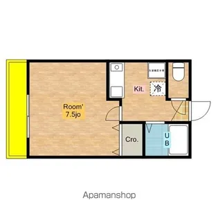 メゾンDEアンジュ【102号室】の間取り
