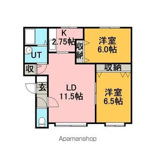 稲積スカイパレス3号棟【2階】の間取り