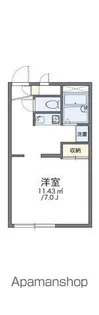 レオパレスACTIVEⅠ【2階】の間取り