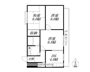 エクシード西大津【2階】の間取り