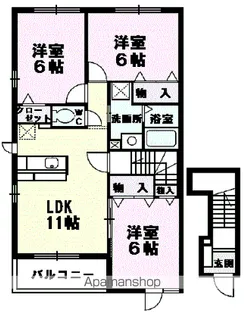 サンリット【2階】の間取り