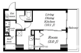 クレアーレ大津駅前【203号室】の間取り