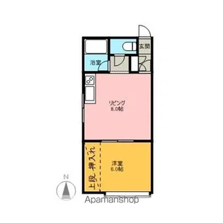アルファ43【203号室号室】の間取り