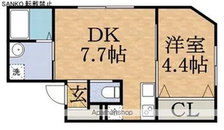 グランマーチ中島公園【5階】の間取り