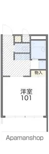レオパレスプレシオE【1階】の間取り