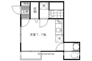 エルメゾン日野薬師【101号室】の間取り