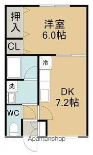 コーポ吉川【1階】の間取り