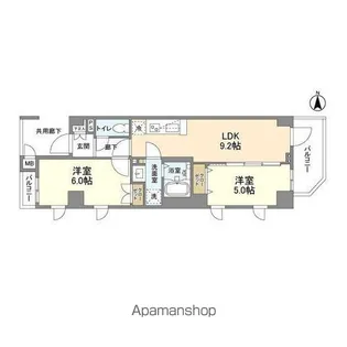 東京都中野区弥生町2丁目【マンション】の間取り