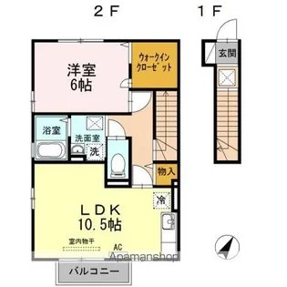 シャルマン【2階】の間取り