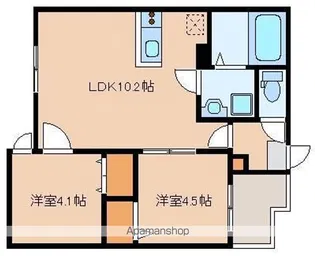ジリオ名島【1階】の間取り