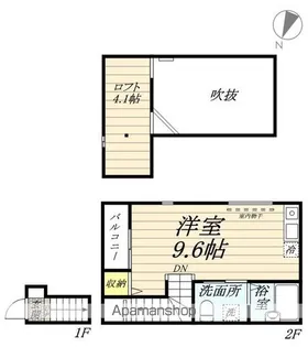 BUENA−MAISON 福生B【202号室】の間取り