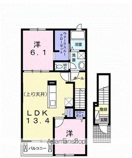 ケイ・モアール【2階】の間取り
