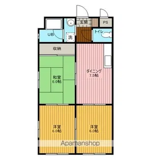 シャルマン麻里布【403号室】の間取り