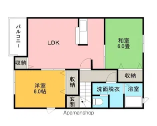 エリア21B【2階】の間取り