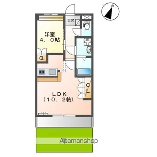 オアシス ヒロミ(OASIS HIROMI)【1階】の間取り