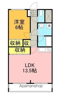 カクヘイマンションⅠ【303号室】の間取り