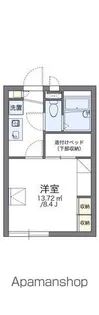 レオパレスTKNⅡ【107号室】の間取り
