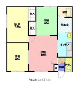 グリーンハウス川端【1階】の間取り