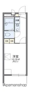 レオパレスパールアケノ第3【3階】の間取り