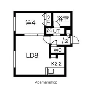 マイン白石【2階】の間取り