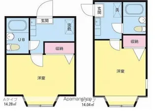 東京都江戸川区北小岩3丁目【アパート】の間取り