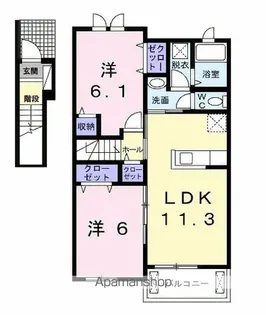 アミ・フラン【2階】の間取り