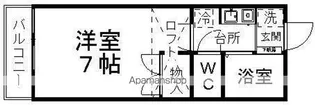 グレイス黒松【105号室】の間取り