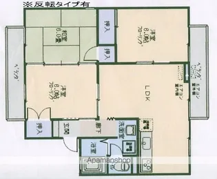 グリーンパレス【2階】の間取り