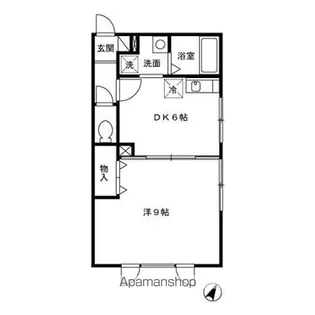 DREAMーN沖館【1階】の間取り