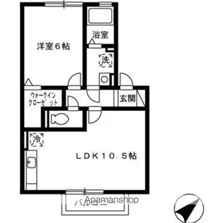 スターパレス下松 ペガサス館【2階】の間取り