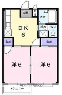 エルディム平野Ⅰ【102号室】の間取り