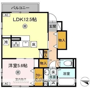 ソラーナII【1階】の間取り