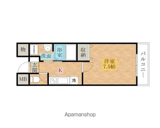 スカイヒルズ日根野【408号室】の間取り